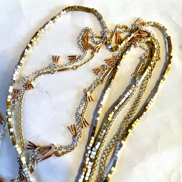 4 for $20 SALE- Charming Charlie Mixed Metal Necklace - Picture 5 of 7